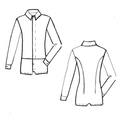 Рубашка рейтинговая 2 на шортах бифлекс матовый РРШ2мат - Dancemaster